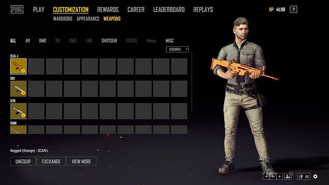 PUBG weapon skins