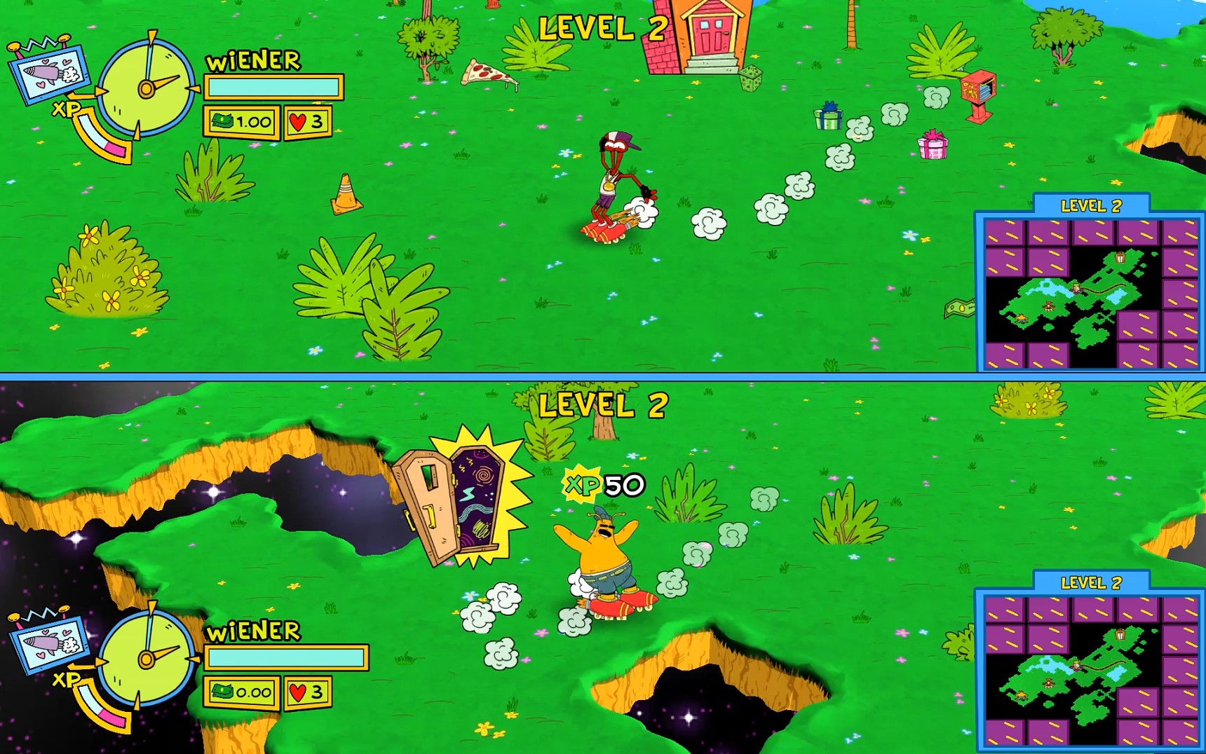 Early level. TOEJAM & Earl: back in the Groove. TOEJAM & Earl. Бампи игра. Toy Jam and Earl.