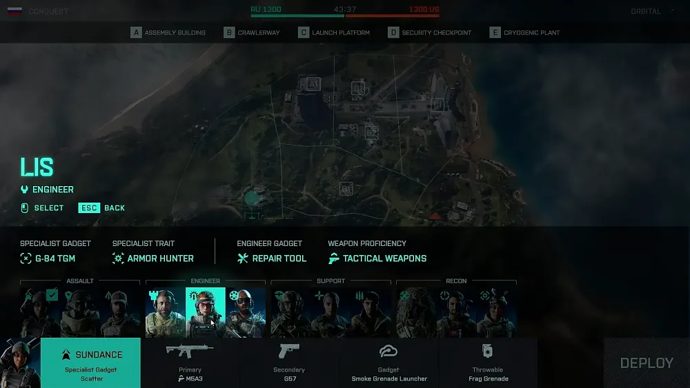 Battlefield 2042 Specialist classes