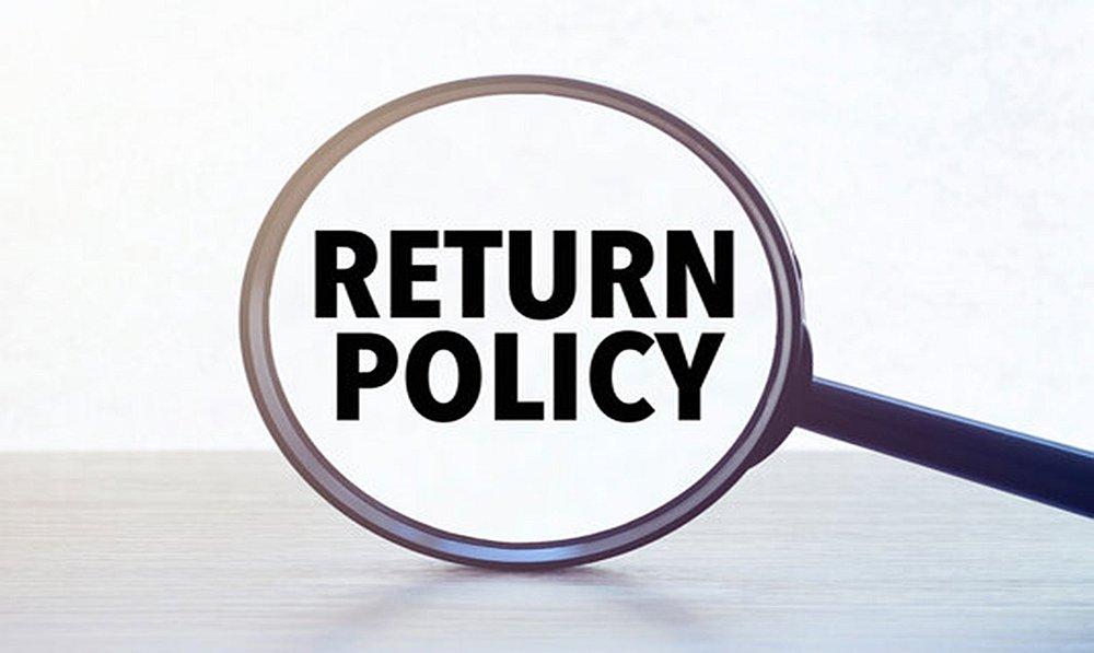 Text saying Return Policy