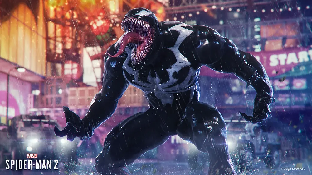 Venom from Marvel's Spider-Man 2.