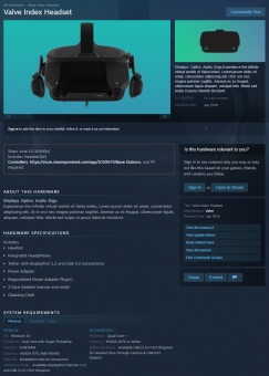 Valve Index Headset
