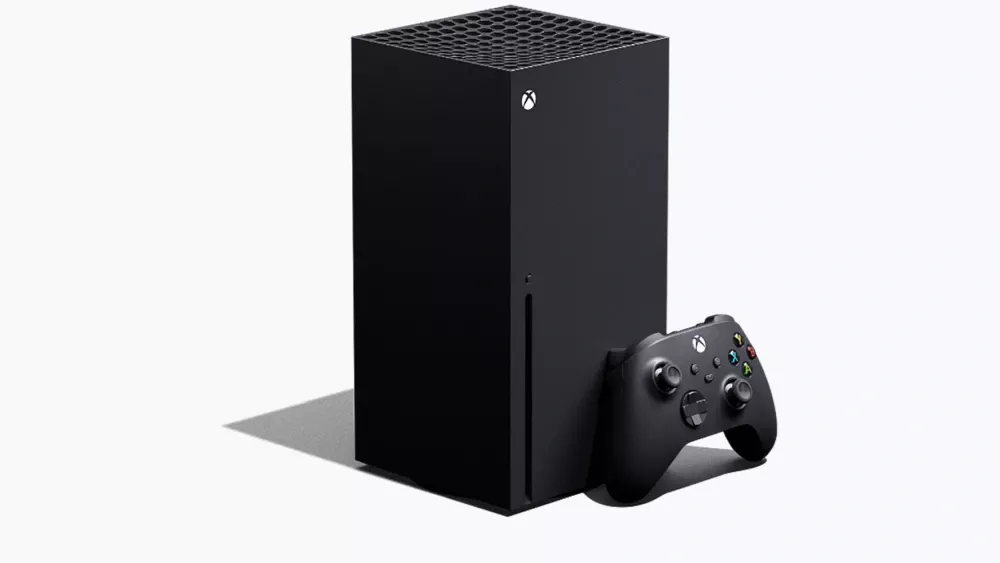 An Xbox Series X and controller.
