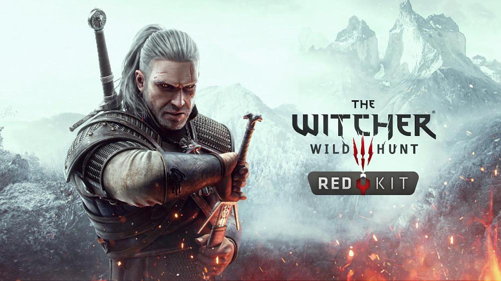 Image promoting the new mod creation toolkit for The Witcher 3.