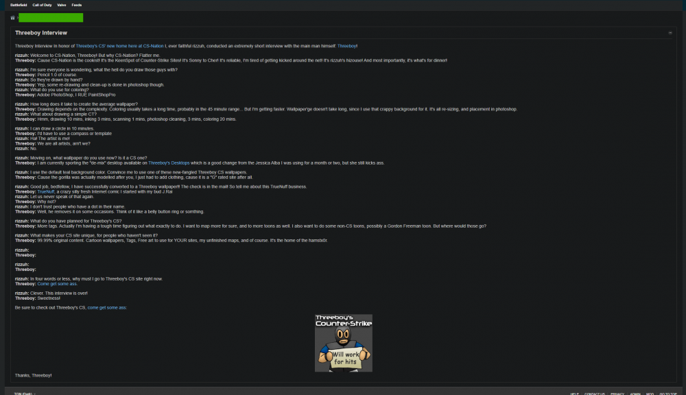 An interview with Threeboy from CS-Nation