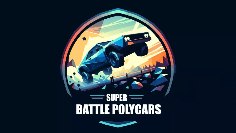 Logo showing the title and a low-poly car.