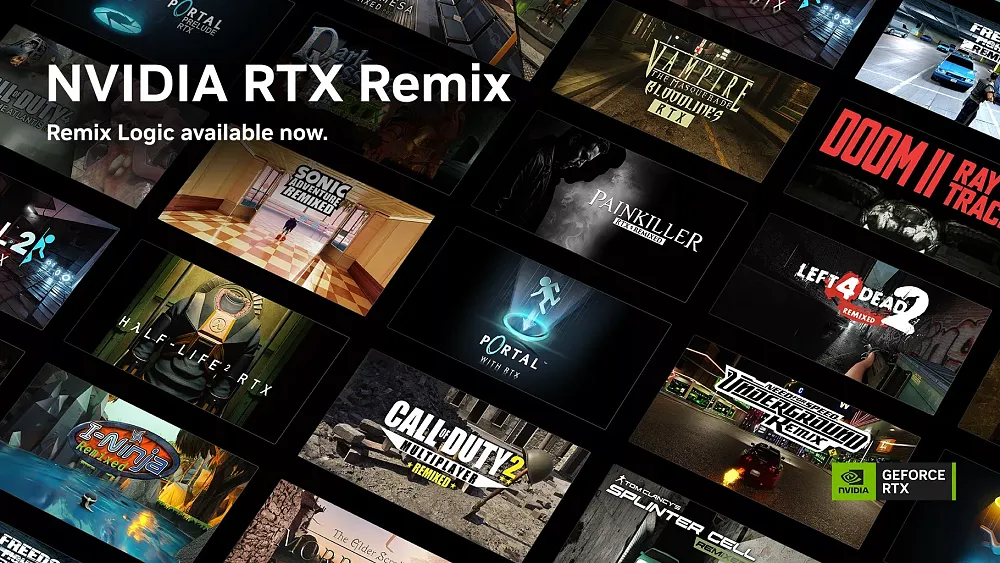 Image promoting the Remix Logic update for RTX Remix.