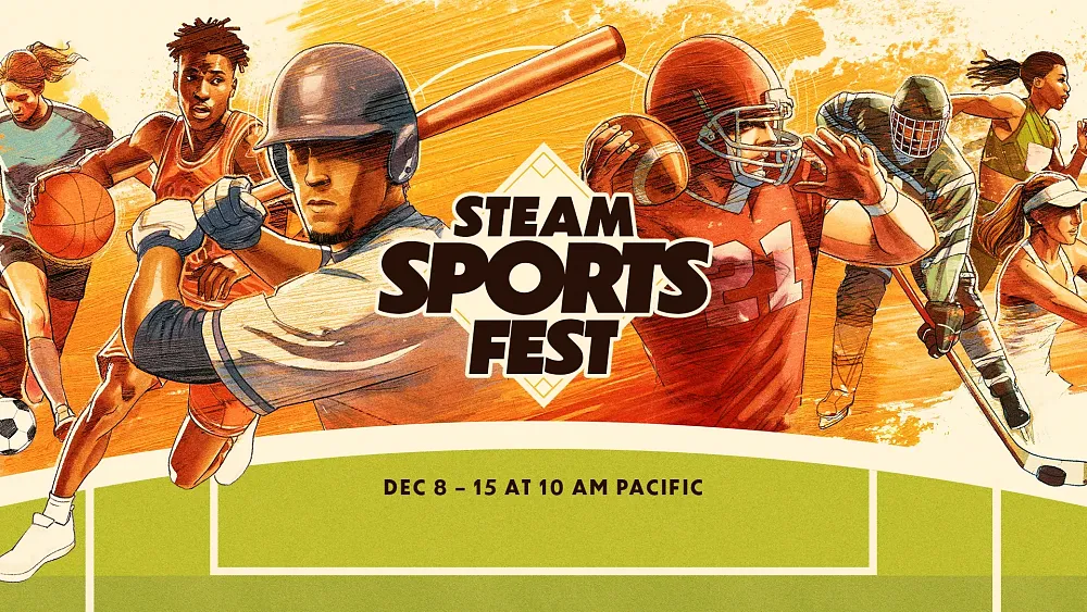 Steam Sports Fest runs from December 8th through to the 15th at 10 AM PT.