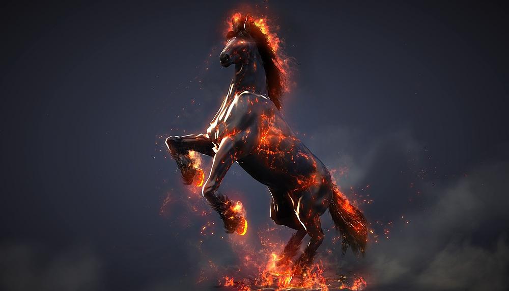 Black Desert Online firey mount
