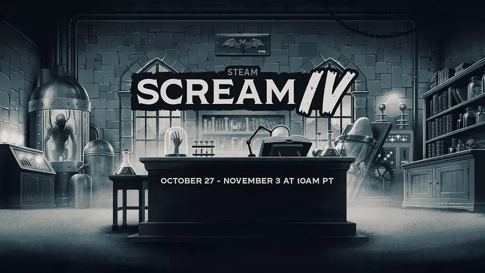 Sale on horror games during Steam Scream 4 from October 27th until November 3rd at 10 AM PT.