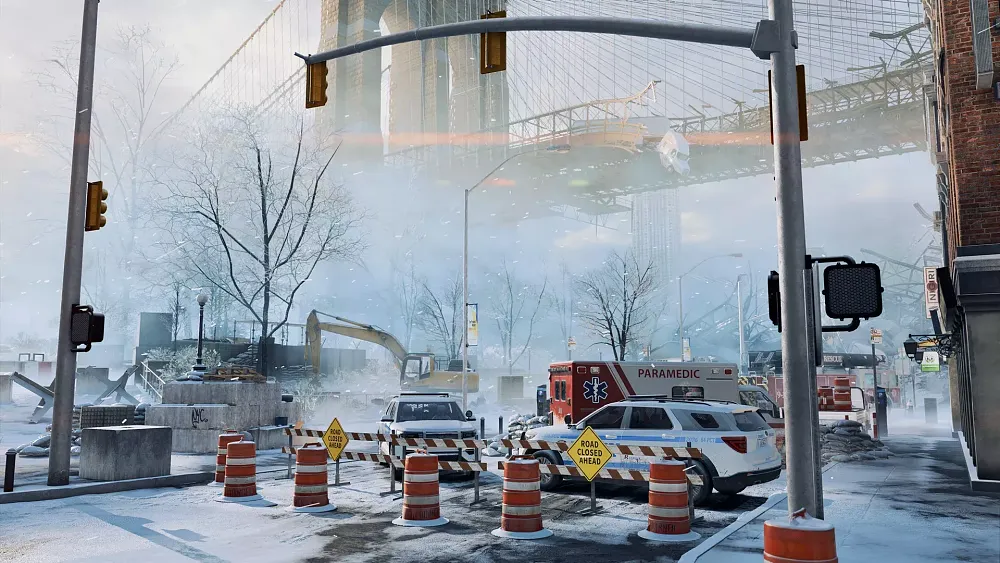 An icy version of the Empire State map in Battlefield 6.