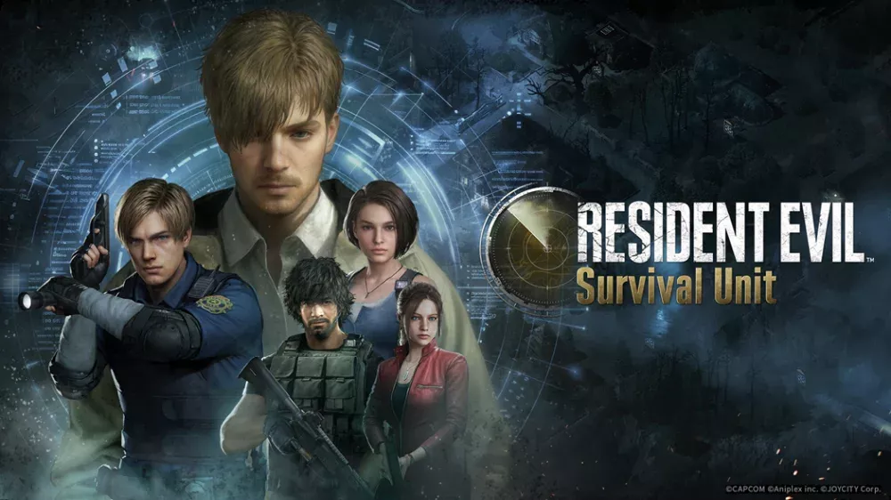 Key art visual for Survival Unit showing various characters and the title.