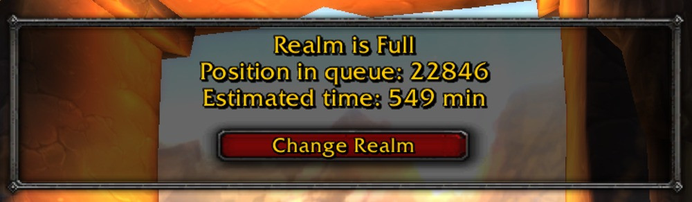 WoW Classic server queues