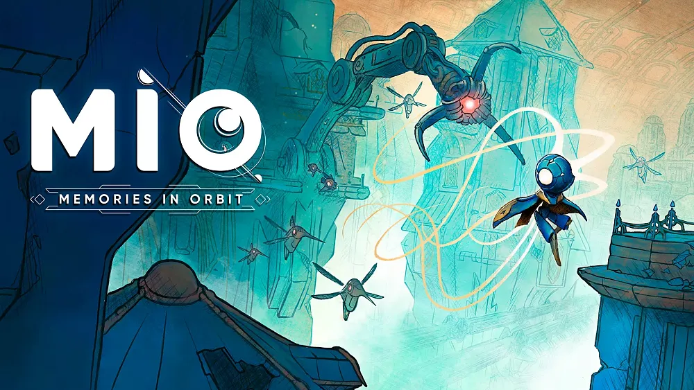 Art showing the title with the visuals depicting a stylized, almost comic-book style design for the inside of a futuristic spaceship.