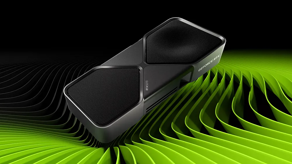 A dual-slot GPU for desktop PCs.