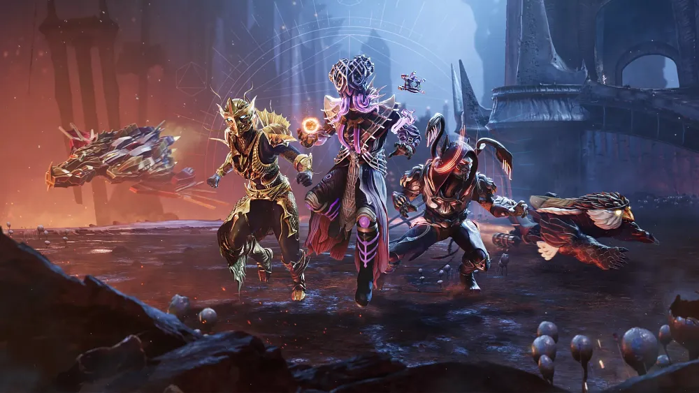 Image showing a bunch of Dungeons and Dragons inspired cosmetics for Destiny 2.