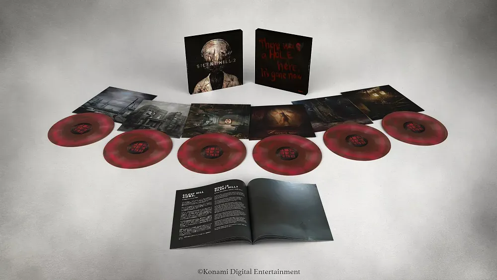 Photo of a limited edition boxset of vinyls for the Silent Hill 2 remake soundtrack.