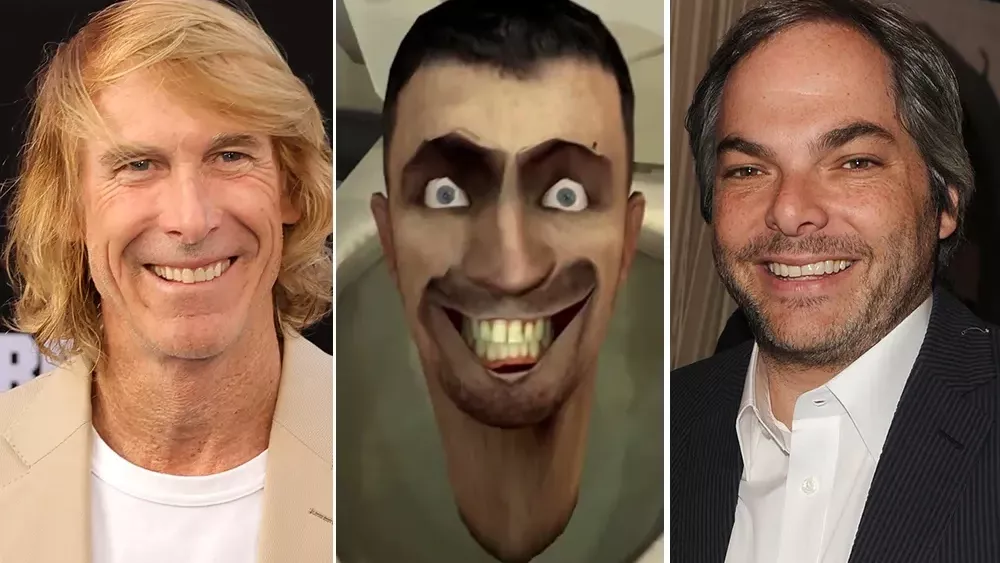 Photo of Michael Bay, Skibidi Toilet, and Adam Goodman.
