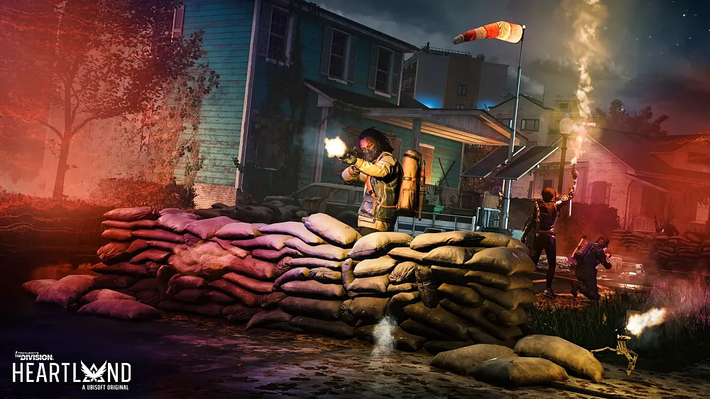 People in the middle of a firefight in America's heartland.
