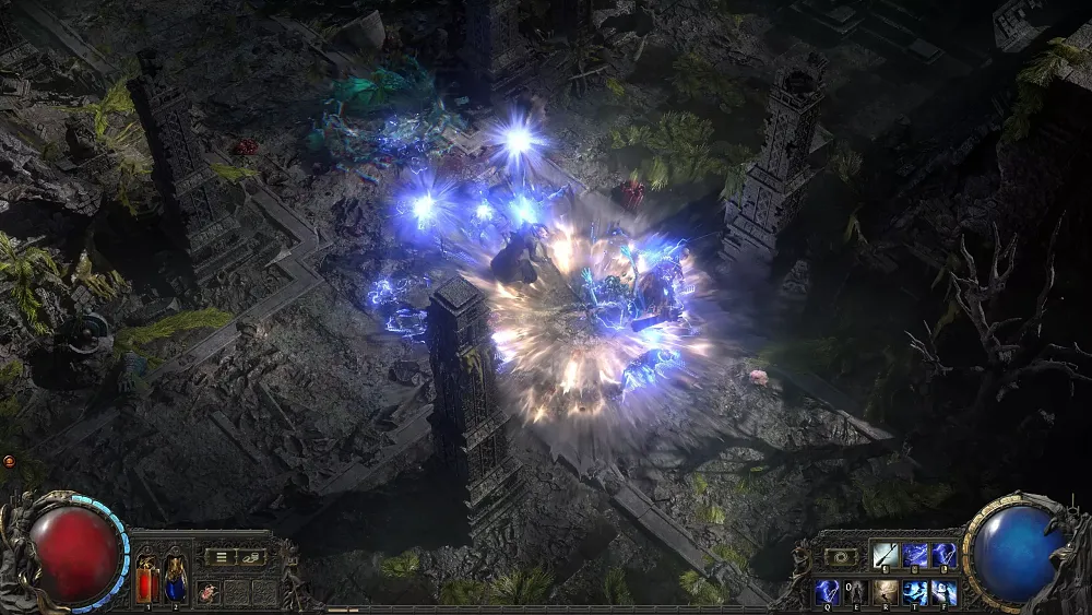 Monk gameplay screenshot from Path of Exile 2.