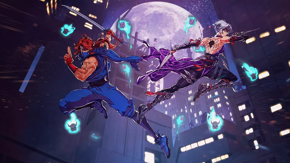 Artwork for Ninja Gaiden: Ragebound showing the title and two ninja characters from the game.