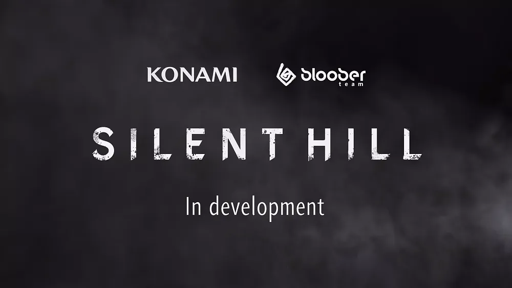 Text: Konami. Bloober Team. Silent Hill in development.