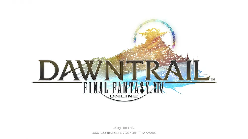 Logo for Final Fantasy 14: Dawntrail expansion.