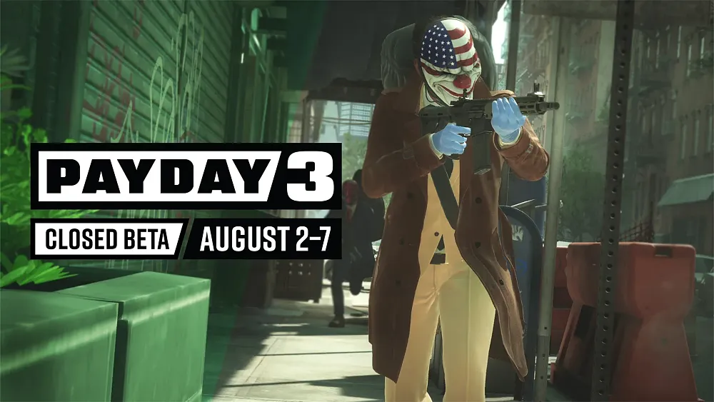 A man in a mask aiming a weapon