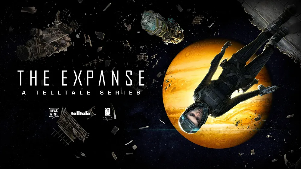 Person in spacesuit with the title The Expanse: A Telltale Series.