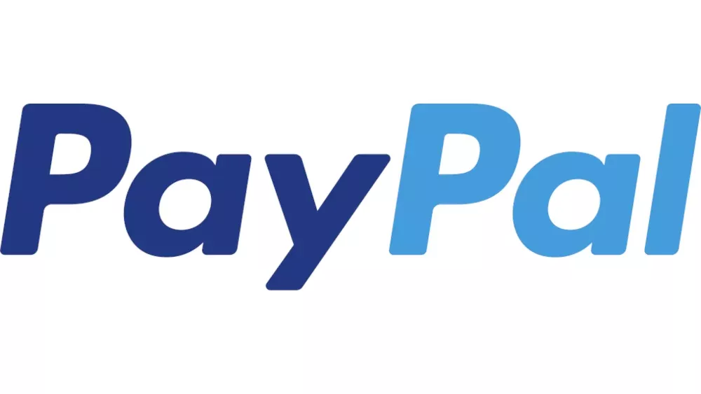PayPal text logo.