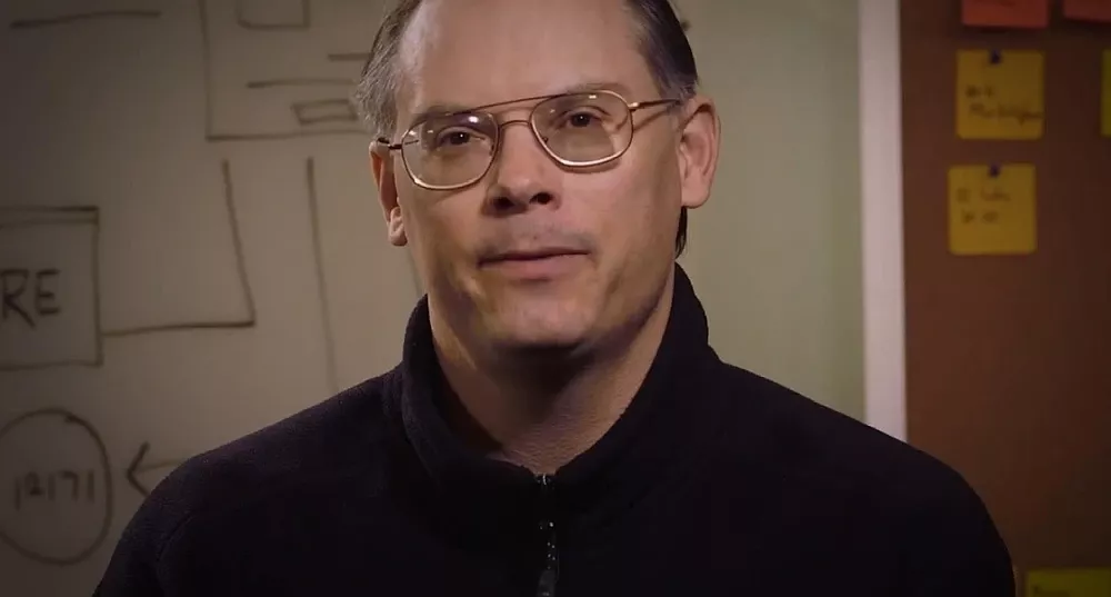 A displeased Tim Sweeney of Epic Games.