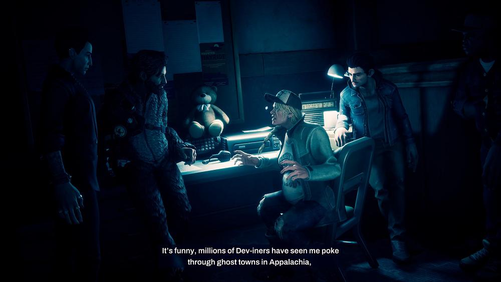 A screen showing a story segment from Redfall.