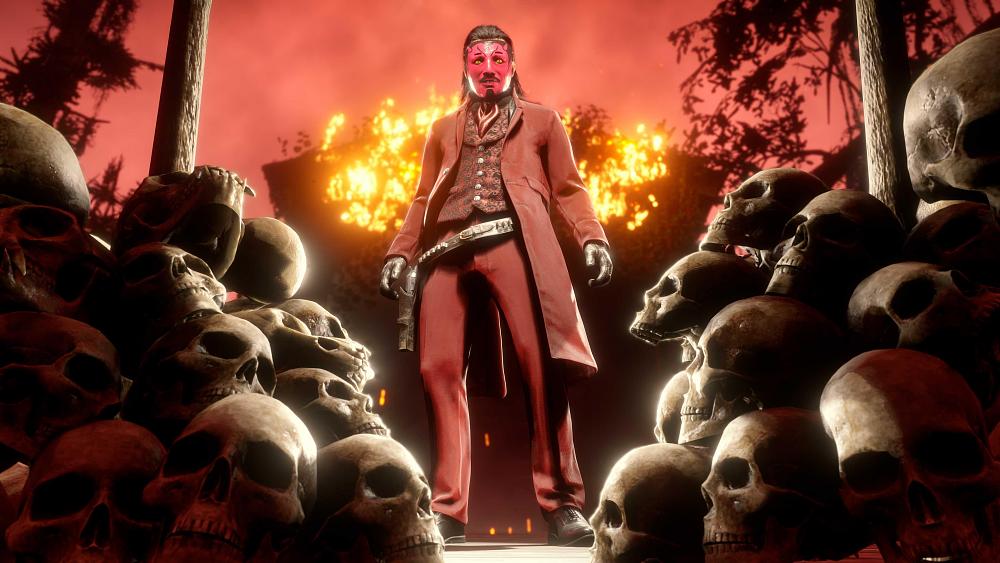 A free outfit players can earn in Red Dead Online if they log in during the 2023 Halloween season.