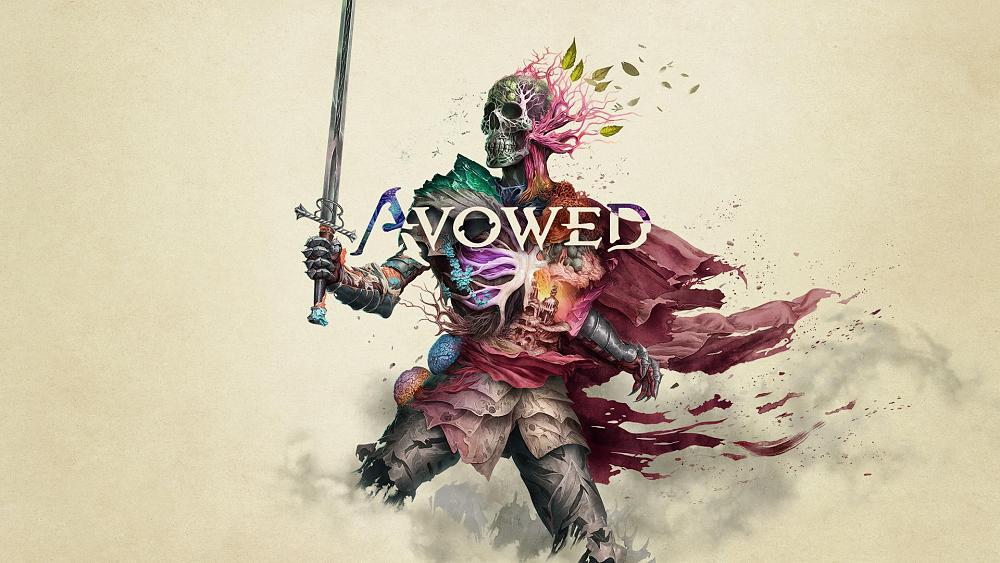 Key art showing a partial skeleton made of different biomes wearing metal armor and holding a sword.