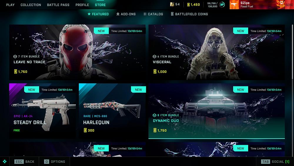 Battlefield 2042 Liquidators Event shop