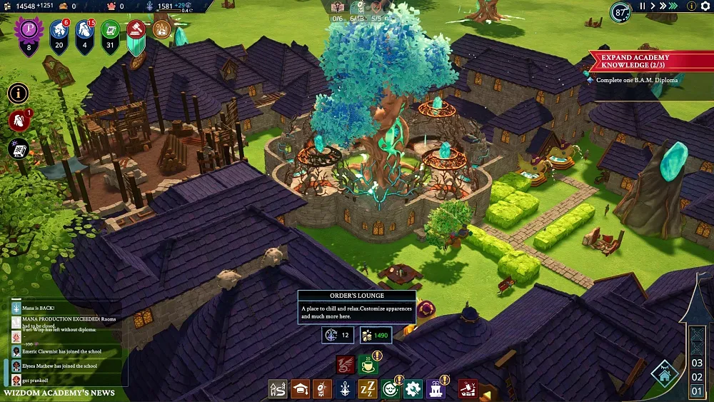 Screenshot from the game Wizdom Academy.