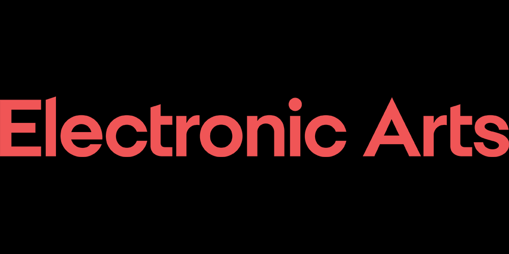 The logo for Electronic Arts in early 2024.
