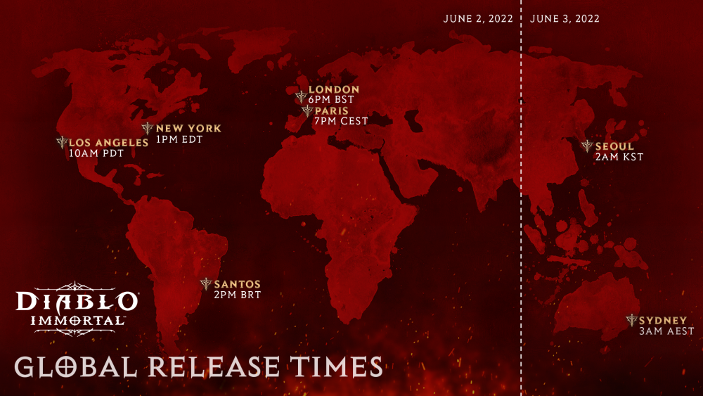 Diablo Immortal release schedule