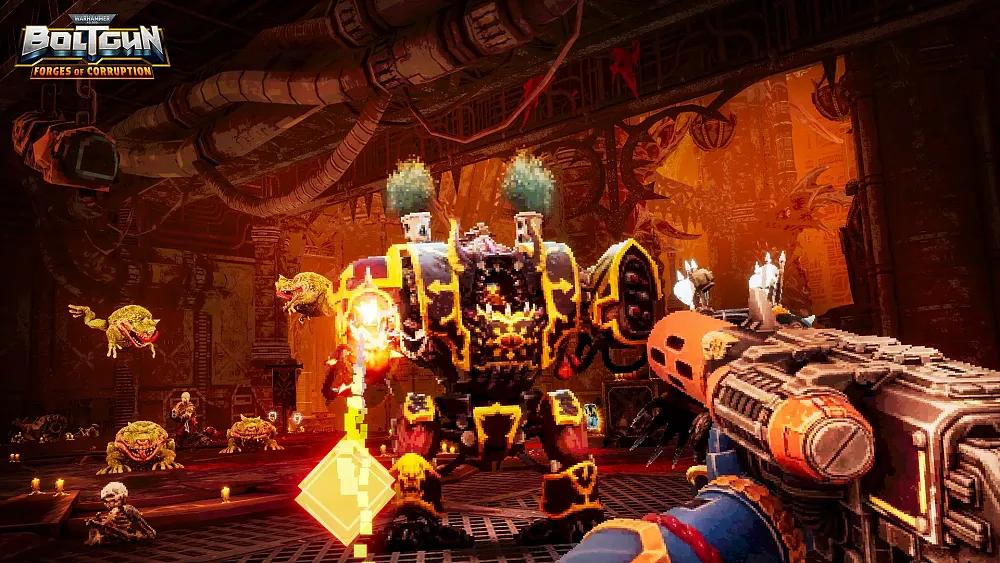 Screenshot from the upcoming Forges of Corruption DLC.