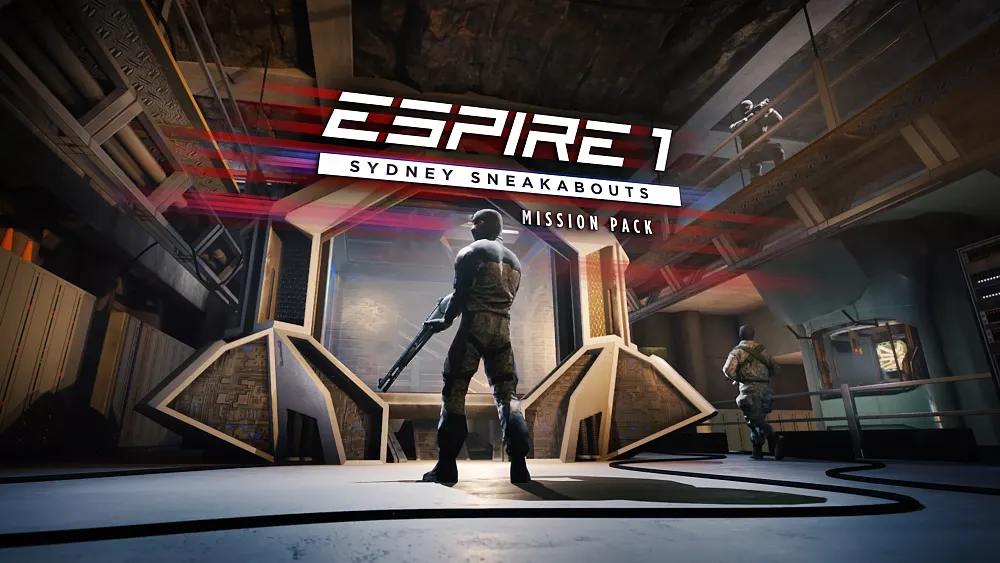 Key art showing a soldier in the new DLC for Espire 1: VR Operative.