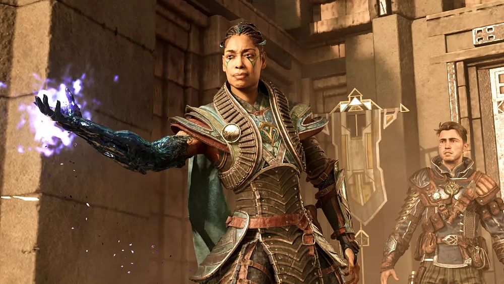 Two magic using characters from the Immortals of Aveum game.
