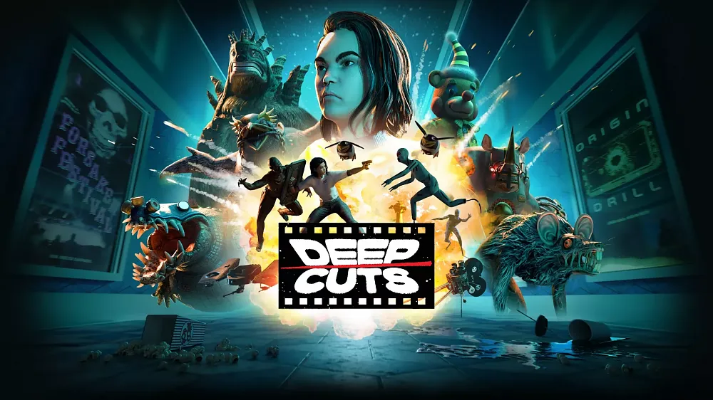 Art for Deep Cuts showing the title and characters arranged like in a movie poster, something similar to Star Wars movie posters.