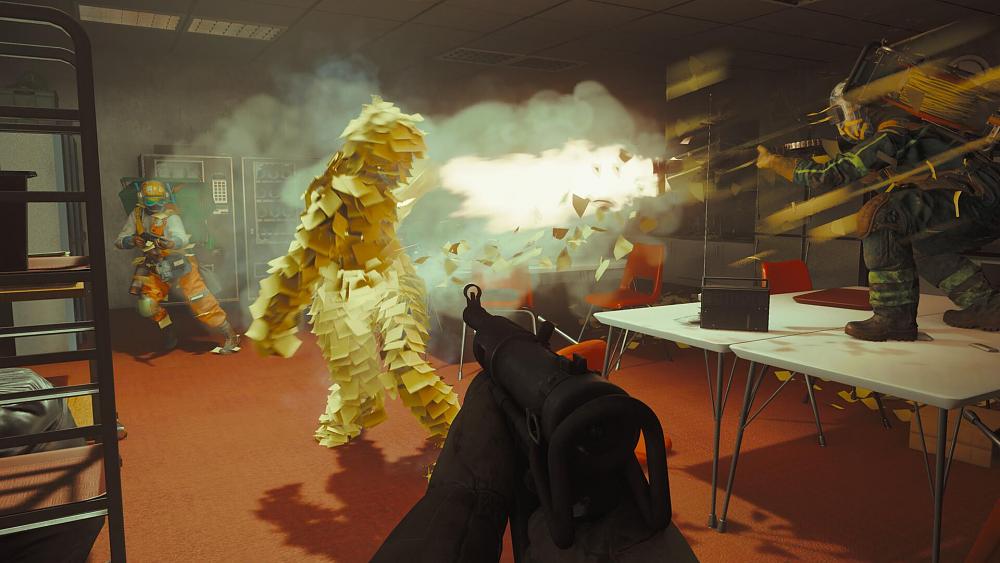 A small group of players take on a paranatural threat of a sticky note monster.