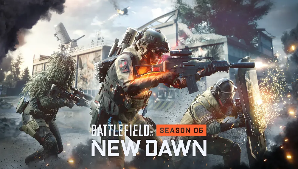 Key artwork visual for Battlefield 2042 Season 5: New Dawn.