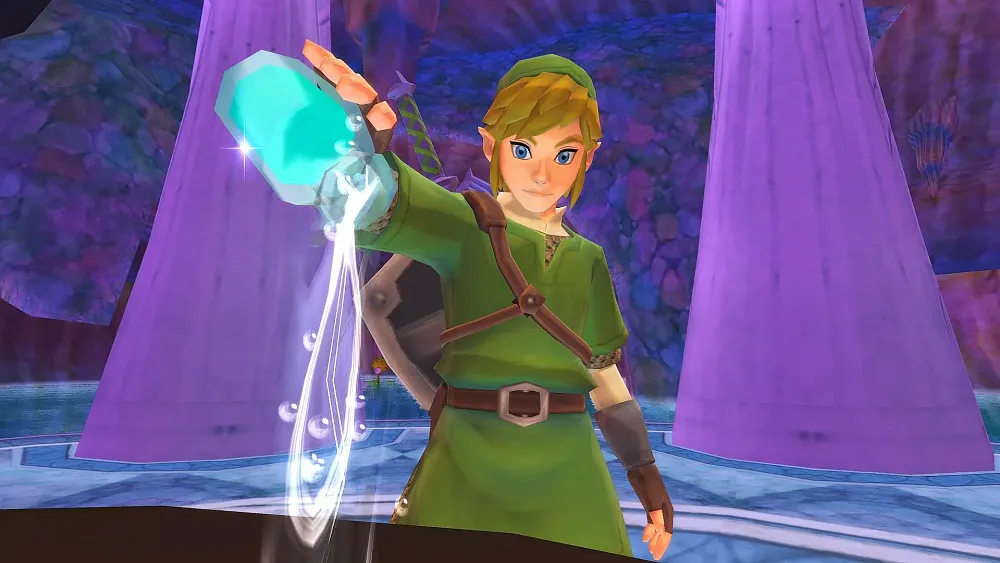Link from The Legend of Zelda pouring one out