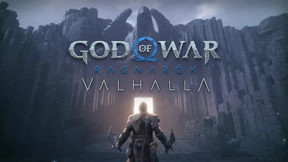 Kratos standing ready at the gates of Valhalla.
