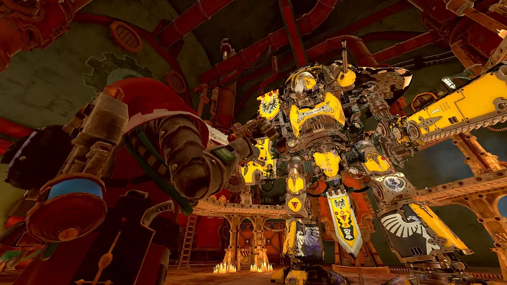 Dirty Warhammer 40,000 gear in a crossover with PowerWash Simulator.