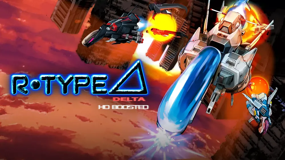 Art showing the game title along with artwork of various sci-fi fighter spaceships.