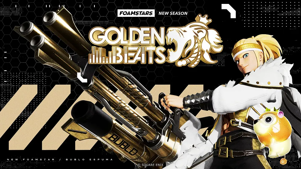 Art promoting the Golden Beats season and new character for Foamstars.
