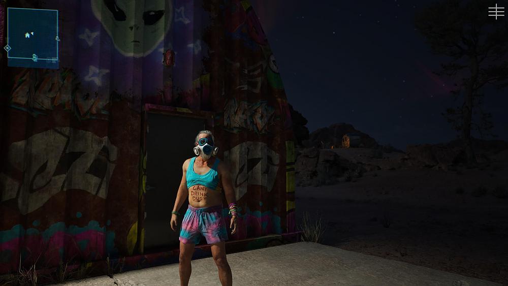 The "Can't Drink Dust" guy you play as in the now removed Free Roam mode after completing the MindsEye campaign.